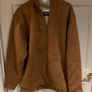 Wrangler Tan Full-Zip Hoodie